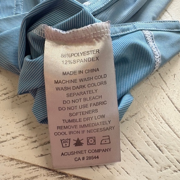 Footjoy FJ Men’s Blue Polo Shirt - Large - Picture 7 of 9